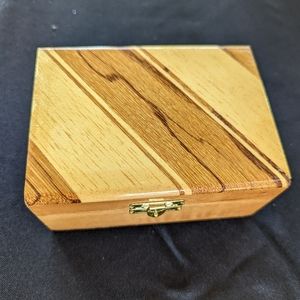 Inlaid Wood Trinket Box